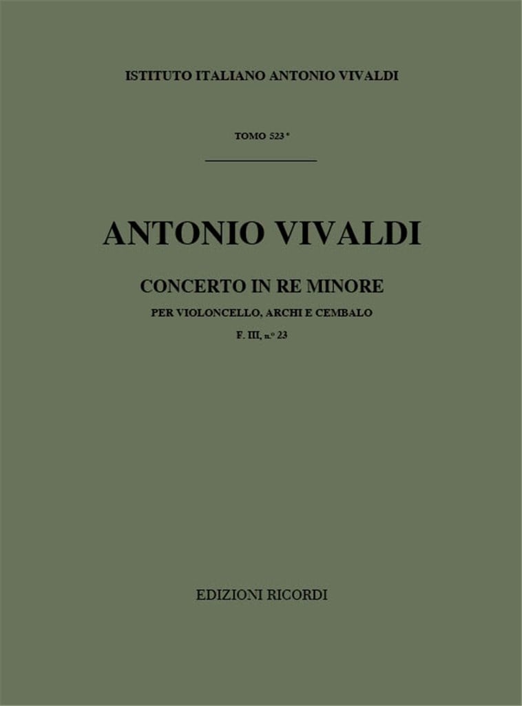 Concerto In Re Min. RV 407
